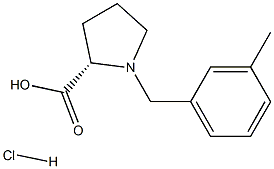 (R)-alpha-(3-methyl-benzyl)-proline hydrochloride Structure