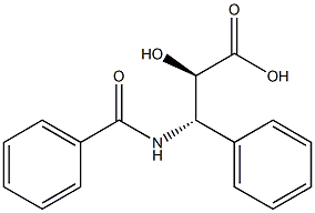 N-Benzoyl-(2R,3S)-3-amino-2-hydroxy-3-phenyl-propanoic acid,,结构式