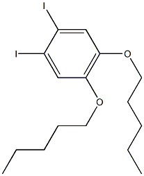 1,2-DIIODO-4,5-(DIPENTYLOXY)BENZENE Structure