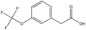 m-Trifluoromethoxyphenylacetic acid 化学構造式