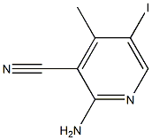 2-Amino-5-iodo-4-methylpyridine-3-carbonitrile 结构式