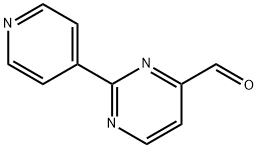 2-Pyridin-4-yl-pyrimidine-4-carbaldehyde Struktur