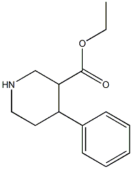 4-Phenyl-piperidine-3-carboxylic acid ethyl ester Structure