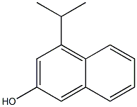 4-propan-2-ylnaphthalen-2-ol 结构式