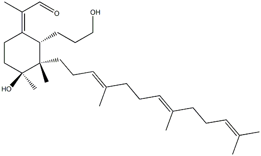 (2Z)-2-[(2S,3S,4S)-4-hydroxy-2-(3-hydroxypropyl)-3,4-dimethyl-3-[(3E,7E)-4,8,12-trimethyltrideca-3,7,11-trienyl]cyclohexylidene]propanal