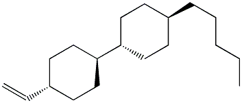 1-Pentyl- trans -4-(trans-4-vinylcyclohexyl) Cyclohexane Structure