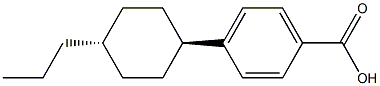 4-(反-4-丙基环己基)苯甲酸,,结构式