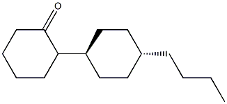 反-4-丁基环己基环己酮, , 结构式