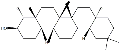 (3R,4R,4aR,6aS,6aR,6bR,8aR,12aR,14aR,14bR)-4,4a,6a,6b,8a,11,11,14a-octamethyl-1,2,3,4,5,6,6a,7,8,9,10,12,12a,13,14,14b-hexadecahydropicen-3-ol Struktur