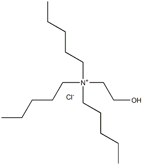 2-hydroxyethyl-tripentyl-azanium chloride 化学構造式