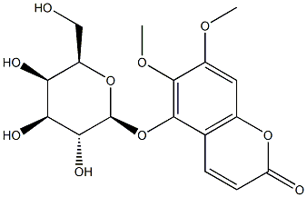 6,7-dimethoxy-5-[(2S,3R,4S,5R,6R)-3,4,5-trihydroxy-6-(hydroxymethyl)oxan-2-yl]oxy-chromen-2-one