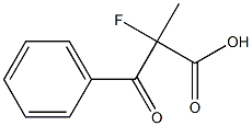 2-Fluoro-2-methyl-3-oxo-3-phenyl-propionic acid Struktur