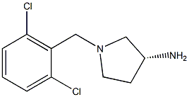 (3R)-1-(2,6-dichlorobenzyl)pyrrolidin-3-amine,,结构式