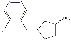 (3R)-1-(2-chlorobenzyl)pyrrolidin-3-amine Structure