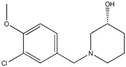 (3R)-1-(3-chloro-4-methoxybenzyl)piperidin-3-ol Structure