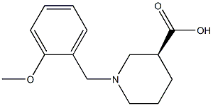 (3S)-1-(2-methoxybenzyl)piperidine-3-carboxylic acid Structure