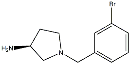 (3S)-1-(3-bromobenzyl)pyrrolidin-3-amine,,结构式