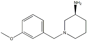 (3S)-1-(3-methoxybenzyl)piperidin-3-amine Struktur