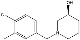 (3S)-1-(4-chloro-3-methylbenzyl)piperidin-3-ol,,结构式