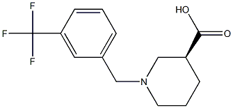 (3S)-1-[3-(trifluoromethyl)benzyl]piperidine-3-carboxylic acid Structure