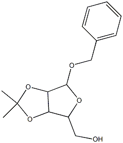 (6-Benzyloxy-2,2-dimethyl-tetrahydro-furo[3,4-d][1,3]dioxol-4-yl)-methanol Struktur