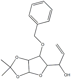 1-(6-Benzyloxy-2,2-dimethyl-tetrahydro-furo[2,3-d][1,3]dioxol-5-yl)-prop-2-en-1-ol 结构式