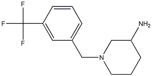 1-[3-(trifluoromethyl)benzyl]piperidin-3-amine,,结构式