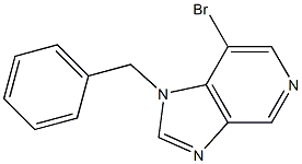 1-benzyl-7-bromo-1H-imidazo[4,5-c]pyridine,,结构式