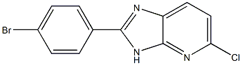 2-(4-bromophenyl)-5-chloro-3H-imidazo[4,5-b]pyridine 化学構造式