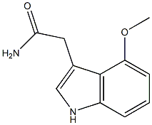 2-(4-methoxy-1H-indol-3-yl)acetamide Struktur