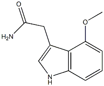 2-(4-methoxy-1H-indol-3-yl)acetamide Structure