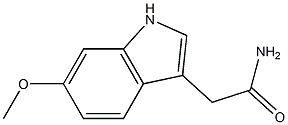 2-(6-methoxy-1H-indol-3-yl)acetamide Struktur