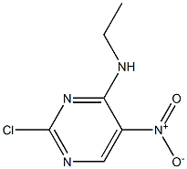 2-chloro-N-ethyl-5-nitropyrimidin-4-amine Struktur