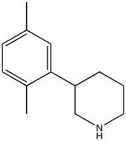 3-(2,5-ジメチルフェニル)ピペリジン 化学構造式