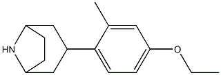 3-(4-ethoxy-2-methylphenyl)-8-azabicyclo[3.2.1]octane,,结构式