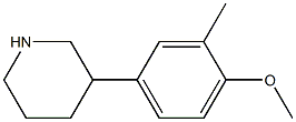 3-(4-methoxy-3-methylphenyl)piperidine Struktur