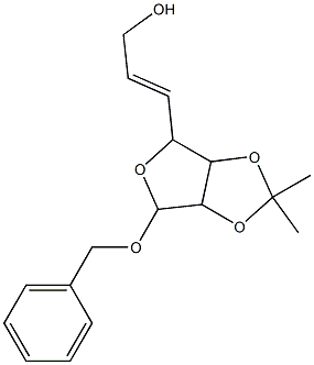 3-(6-Benzyloxy-2,2-dimethyl-tetrahydro-furo[3,4-d][1,3]dioxol-4-yl)-prop-2-en-1-ol 结构式