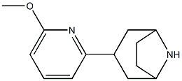 3-(6-methoxypyridin-2-yl)-8-azabicyclo[3.2.1]octane Struktur