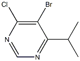 5-bromo-4-chloro-6-(1-methylethyl)pyrimidine,,结构式