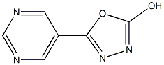 5-pyrimidin-5-yl-1,3,4-oxadiazol-2-ol Structure