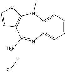 -Methyl-4-amino-10H-theino-[2,3-b][1,5]
benzodiazepine Hydrochloride Struktur