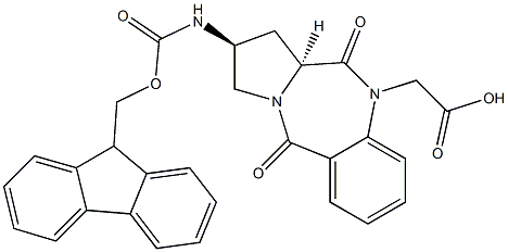 (2S,11aS)-Fmoc-2-amino-10-carboxymethyl-1,2,3,11a-tetrahydro-10H-pyrrolo[2,1-c][1,4]-benzodiazepine-5,11-dione|