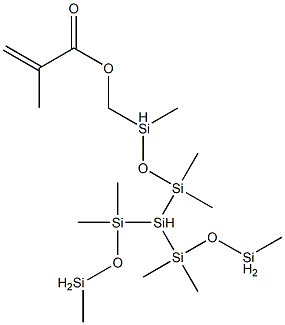 3-METHACRYLOXYMETHYLTRIS(TRIMETHYLSILOXY)SILANE Structure