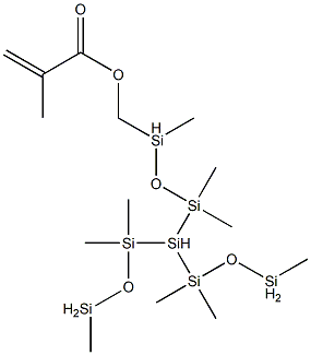 3-METHACRYLOXYMETHYLTRIS(TRIMETHYLSILOXY)SILANE Struktur