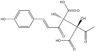 2-Acetyl-3-(p-coumaroyl)-meso-tartaric acid Structure