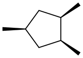 1,cis-2,cis-4-trimethylcyclopentane Struktur