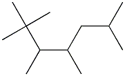 2,2,3,4,6-pentamethylheptane 化学構造式