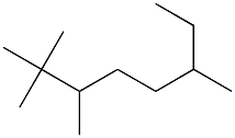 2,2,3,6-tetramethyloctane Structure