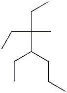 3-methyl-3,4-diethylheptane Structure