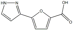 5-(1H-PYRAZOL-3-YL)-2-FUROIC ACID 化学構造式
